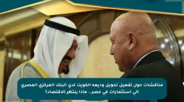 مناقشات حول تفعيل تحويل وديعة الكويت لدى البنك المركزي المصري إلى استثمارات في مصر.. ماذا ينتظر الاقتصاد؟